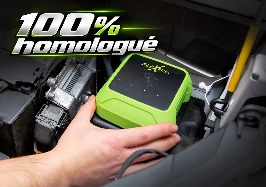 Boîtier officiel FlexFuel — 100% homologué